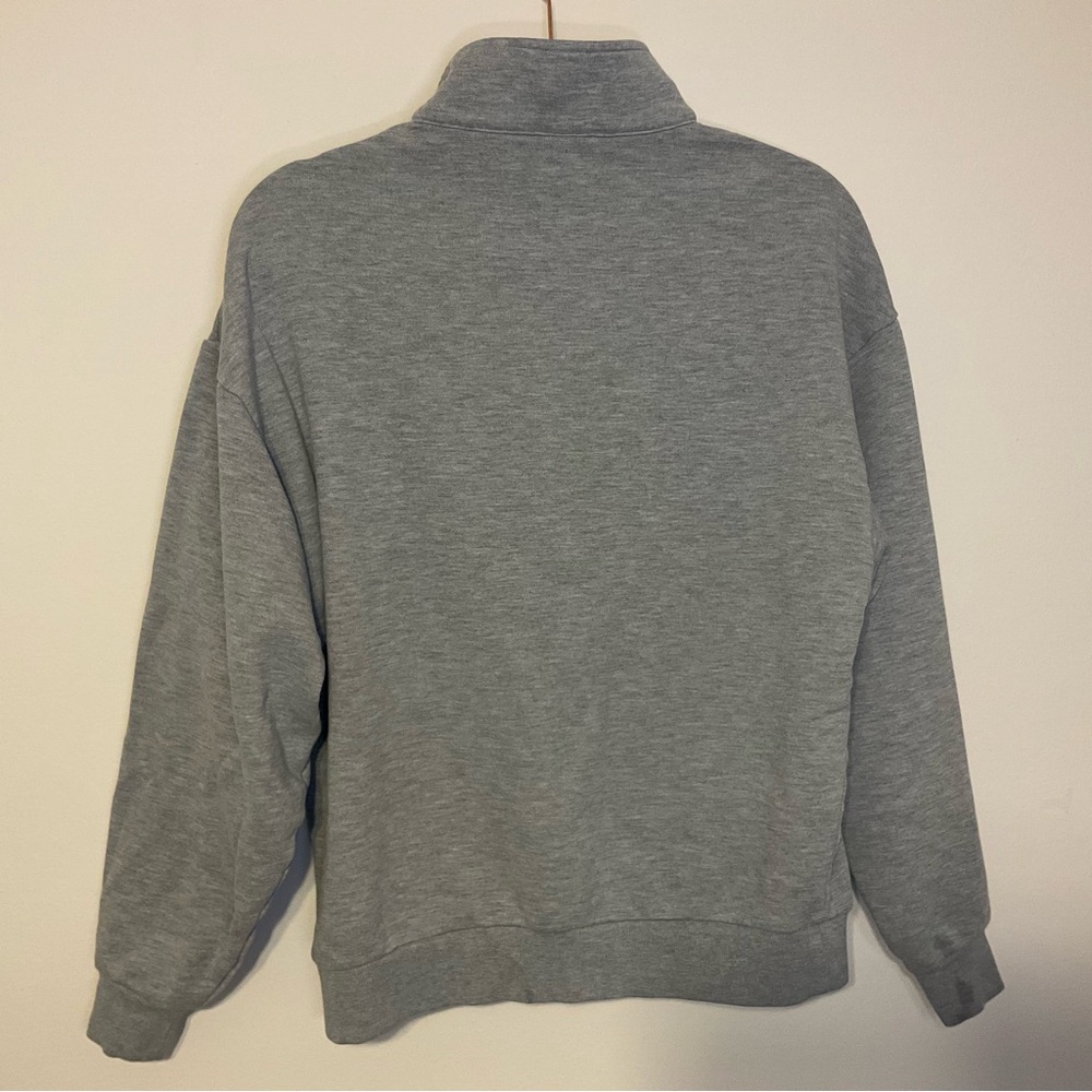 Alo Yoga Accolade 1/4 Zip Pullover Athletic Heather Grey S - Picture 10 of 13